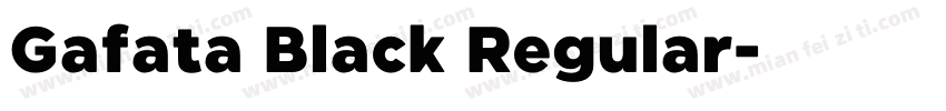 Gafata Black Regular字体转换
